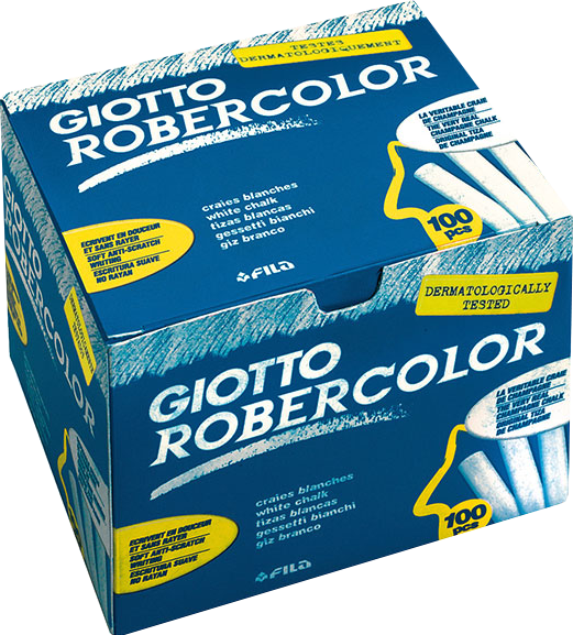 Тебешири Giotto Robercolor 100бр. бели
