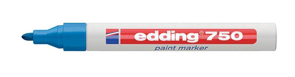 Paint маркер Edding 750 с объл връх 2-4мм. син