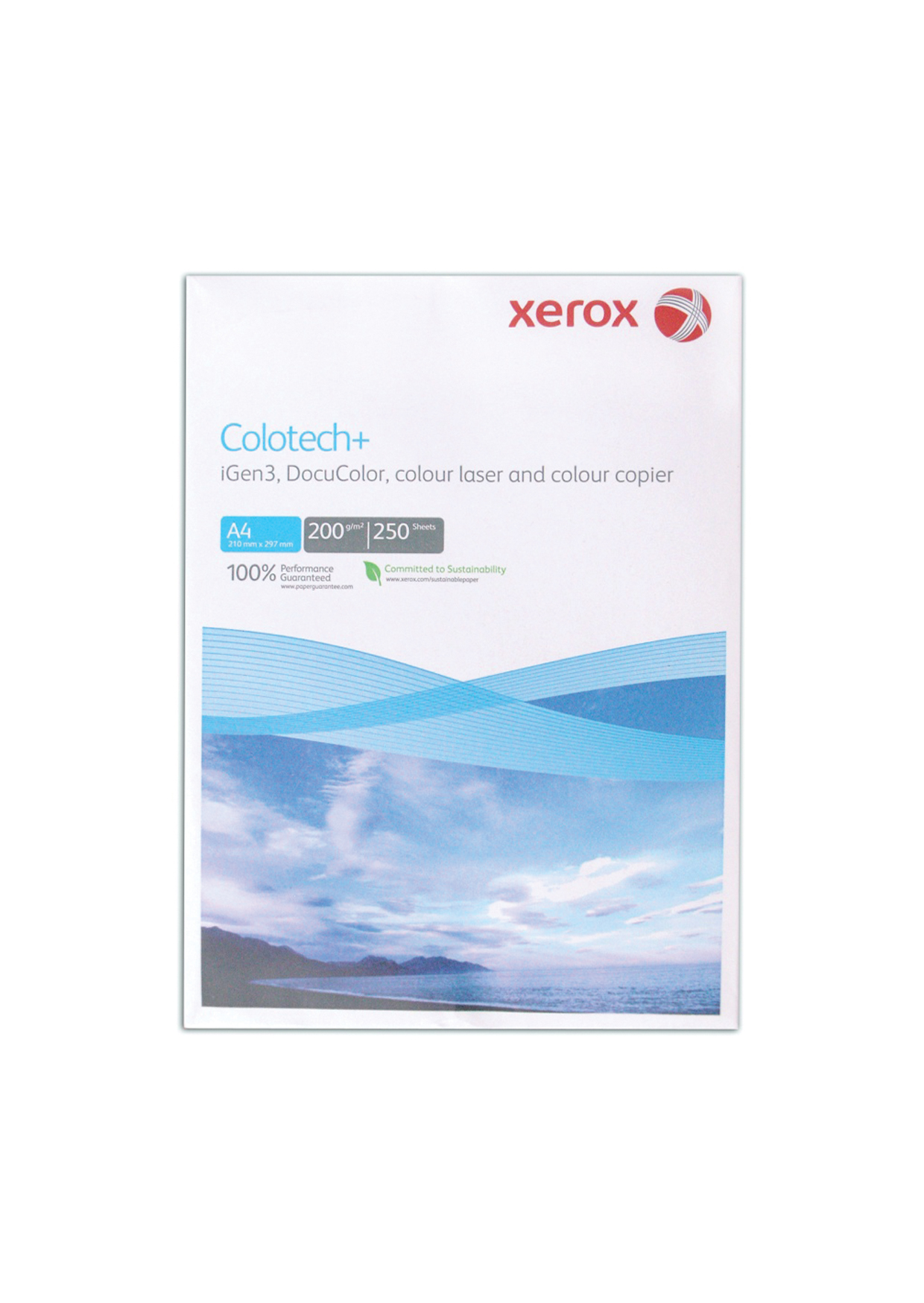 Копирна хартия Xerox Colotech+ А4, 250 листа, 160g/m2, бял